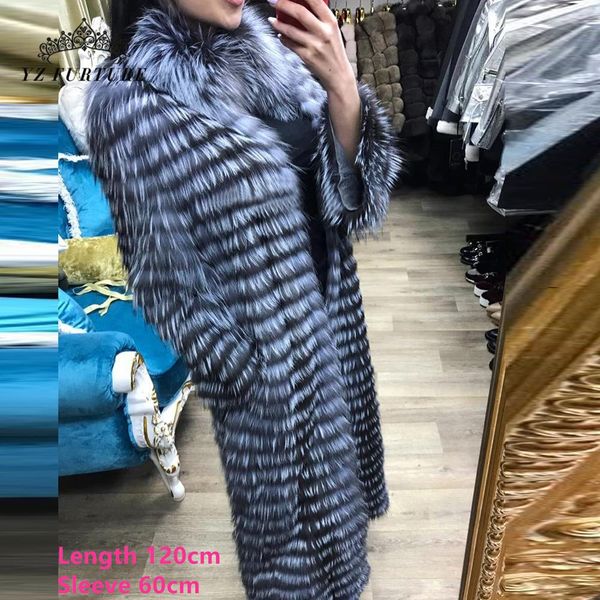 fur 2022 new women long real sliver fox fur coat stand collar pelt fur natural coat women fox jacket genuine winter fashion fc144, Black
fur 2022 new women long real sliver fox fur coat stand collar pelt fur natural coat women fox jacket genuine winter fashion fc144, Black