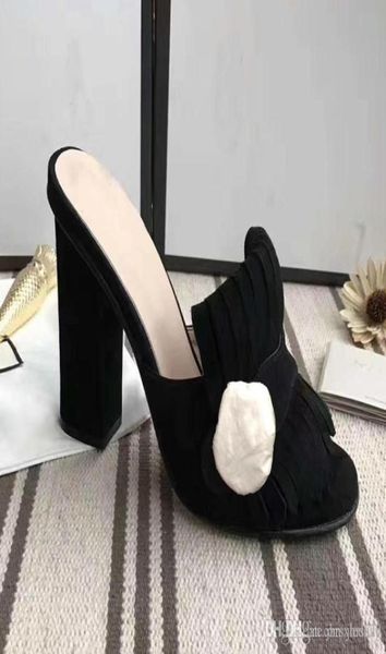 classic women sandals lady summer suede sandals metal buckle leather high heeled shoes coarse heel10cm half slippers large si9941454, Black
classic women sandals lady summer suede sandals metal buckle leather high heeled shoes coarse heel10cm half slippers large si9941454, Black