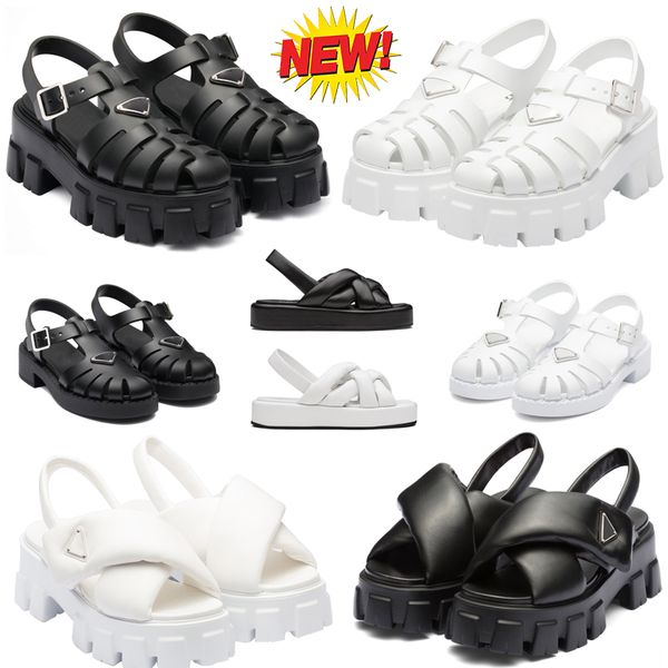 new designer sandals black leather shoes increase platform monolith prad triangle logo non-slip leather thick soled gear hollow baotou ladie
new designer sandals black leather shoes increase platform monolith prad triangle logo non-slip leather thick soled gear hollow baotou ladie