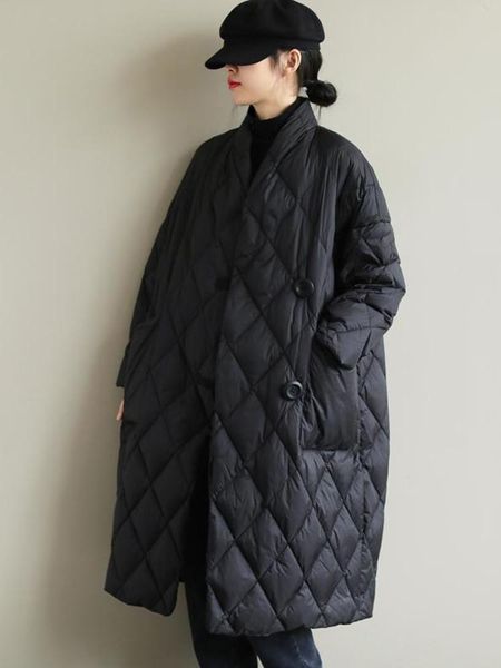 leather winter women jacket cotton coats diamond lattice block female long parkas pockets loose overcoats clothes solid 2022 new, Black
leather winter women jacket cotton coats diamond lattice block female long parkas pockets loose overcoats clothes solid 2022 new, Black