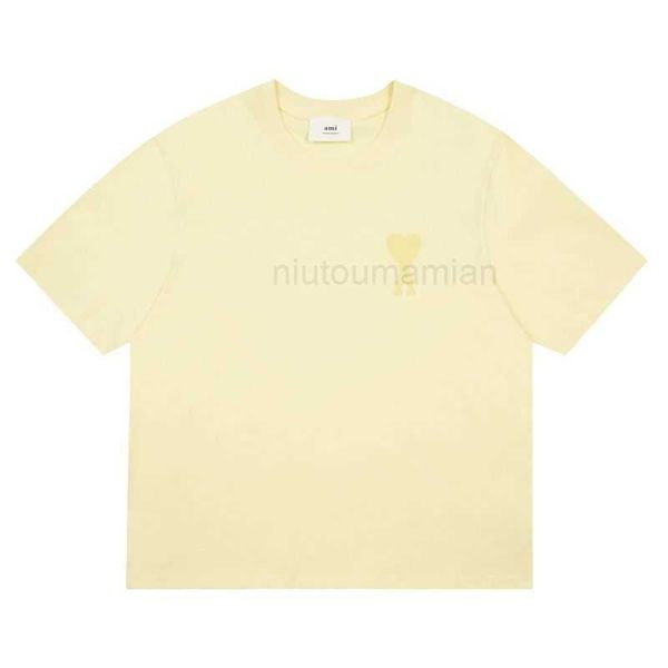 t shirts for men women women's amis correct loose 2023 chest and love embroidery makaron heart same short sleeve t-shirt trend yyeg, White;black
t shirts for men women women's amis correct loose 2023 chest and love embroidery makaron heart same short sleeve t-shirt trend yyeg, White;black