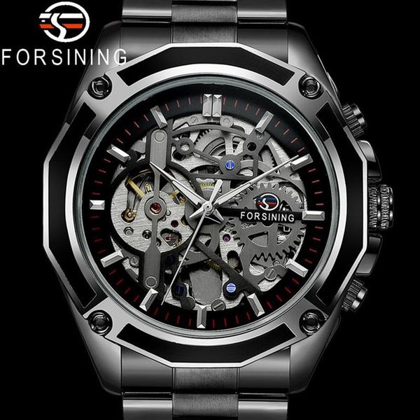 forsining automatic mechanical men wristwatch military sport male clock brand luxury black steel skeleton new man watch 8130 y251y, Slivery;brown
forsining automatic mechanical men wristwatch military sport male clock brand luxury black steel skeleton new man watch 8130 y251y, Slivery;brown