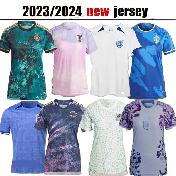 2023 women french soccer jerseys usa englands mexico sweden japan colombia women spain germany home away 23 24 jersey football shirts lady s, Black;yellow
2023 women french soccer jerseys usa englands mexico sweden japan colombia women spain germany home away 23 24 jersey football shirts lady s, Black;yellow