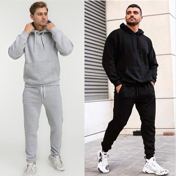 men's tracksuits 2023 men plain hooded tracksuit set hoodie sweatpants sport clothing pullover sweater male hoody track suit 230419, Gray
men's tracksuits 2023 men plain hooded tracksuit set hoodie sweatpants sport clothing pullover sweater male hoody track suit 230419, Gray