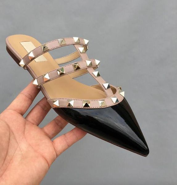brand women sandals rivet slippers women039s summer semi baotou sandals fashion sandals women039s pointed flat bottom leathe4365134, Black
brand women sandals rivet slippers women039s summer semi baotou sandals fashion sandals women039s pointed flat bottom leathe4365134, Black