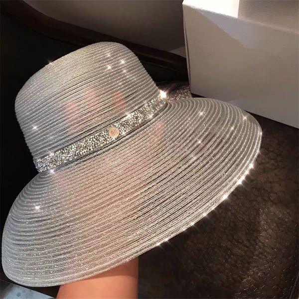 hepburn style beach hat bright silk mesh hats woven sunshade hat outdoor sunscreen hat caps, Blue;gray
hepburn style beach hat bright silk mesh hats woven sunshade hat outdoor sunscreen hat caps, Blue;gray