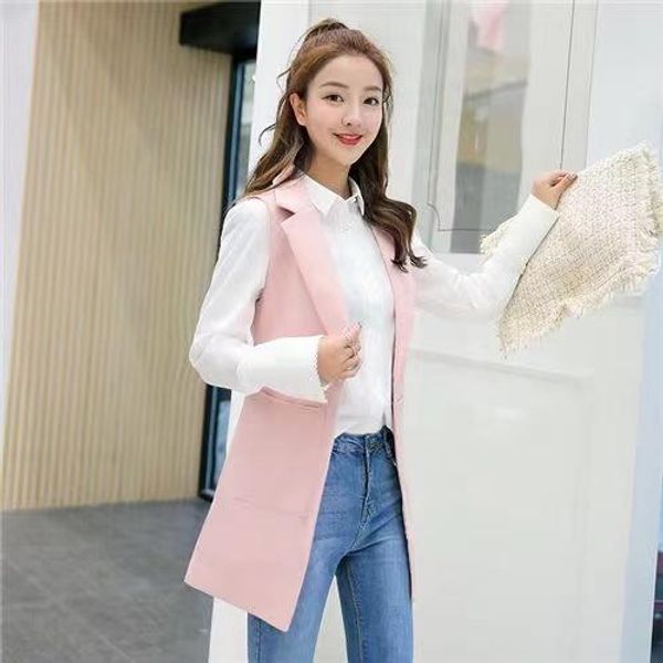 vests women autumn spring wool blend vest waistcoat lady office wear long waistcoat women coat casual sleeveless vest jacket, Black;white
vests women autumn spring wool blend vest waistcoat lady office wear long waistcoat women coat casual sleeveless vest jacket, Black;white
