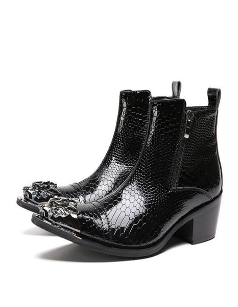 handmade luxury high heels men boots genuine leather steel toe ankle boots black italian business dress shoes cowboy boots5452997
handmade luxury high heels men boots genuine leather steel toe ankle boots black italian business dress shoes cowboy boots5452997