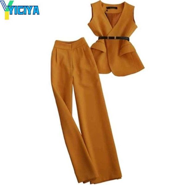 yiciya women's two piece pants fashion suits female spring new summer casual suit female ladies v-neck vest and high waist wide leg pan, White
yiciya women's two piece pants fashion suits female spring new summer casual suit female ladies v-neck vest and high waist wide leg pan, White
