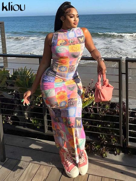 casual dresses kliou patchwork print maxi dress women elegant mock neck sleeveless bodyshaping panelled hipster aesthetic female clothing j2, Black;gray
casual dresses kliou patchwork print maxi dress women elegant mock neck sleeveless bodyshaping panelled hipster aesthetic female clothing j2, Black;gray