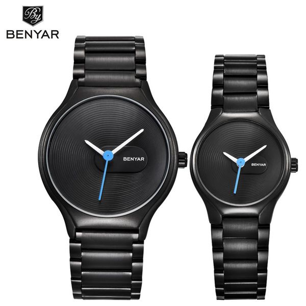 benyar lovers' watch set brand luxury quartz watches fashion casual waterproof 30m dress watch christmas valentine's gif226h, Slivery;brown
benyar lovers' watch set brand luxury quartz watches fashion casual waterproof 30m dress watch christmas valentine's gif226h, Slivery;brown