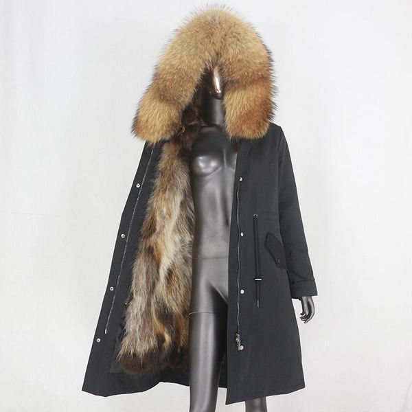 fur 2022 new xlong parka waterproof winter jacket women natural raccoon fur hood fox fur real fur coat detachable streetwear, Black
fur 2022 new xlong parka waterproof winter jacket women natural raccoon fur hood fox fur real fur coat detachable streetwear, Black