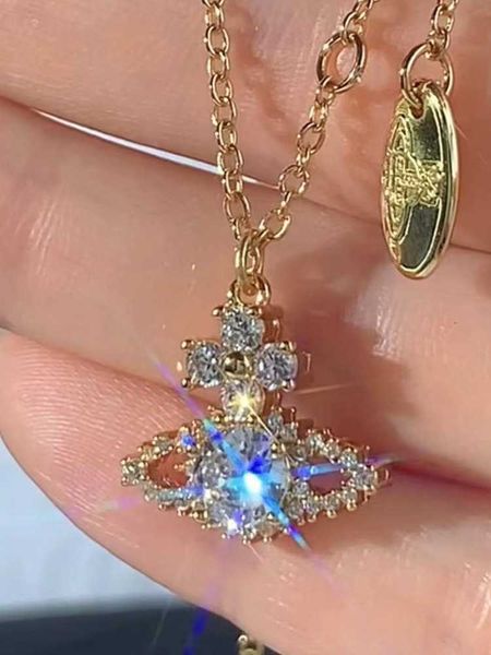 nanaspace - empress dowager west's gold plated set austrian zircon punk sparkling saturn necklace, Silver
nanaspace - empress dowager west's gold plated set austrian zircon punk sparkling saturn necklace, Silver