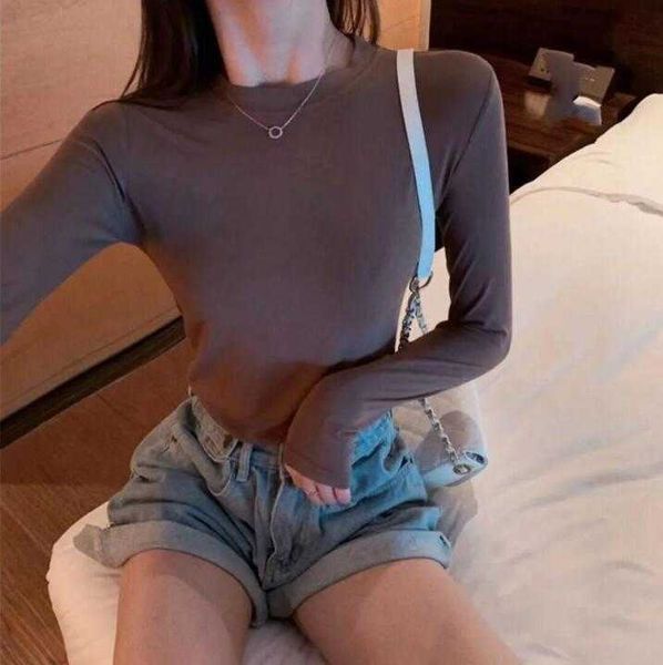 2023 fashionable and casual women's long sleeve t shirts slim design pure cotton comfortable close-fitting showing the charm, White
2023 fashionable and casual women's long sleeve t shirts slim design pure cotton comfortable close-fitting showing the charm, White