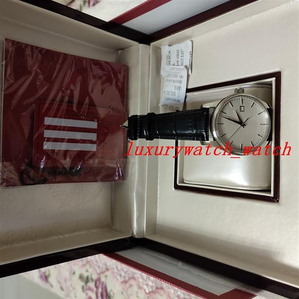 with box papers watch woman automatic movement fashion style 39mm automatic 5227r001 calatrava black leather strap256m, Slivery;brown
with box papers watch woman automatic movement fashion style 39mm automatic 5227r001 calatrava black leather strap256m, Slivery;brown