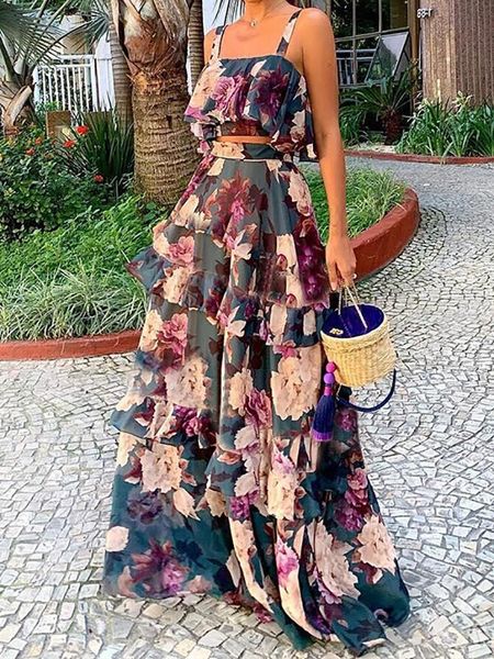 dress fitshinling bohemian flower women matching skirt sets beach wear ruffles print set of two fashion pieces for women outfits, White
dress fitshinling bohemian flower women matching skirt sets beach wear ruffles print set of two fashion pieces for women outfits, White