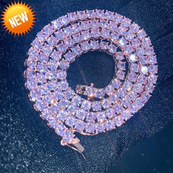 hip hop micro set zircon 16-18 inchtennis chain single row diamond pink tennis chain necklace jewelry, Black
hip hop micro set zircon 16-18 inchtennis chain single row diamond pink tennis chain necklace jewelry, Black