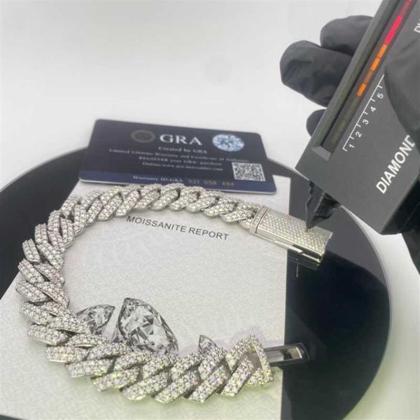designer jewelry whole hip hop jewelry 15mm vvs moissanite chain bracelet s925 iced out long box clasp diamond cuban link brac177r, Silver
designer jewelry whole hip hop jewelry 15mm vvs moissanite chain bracelet s925 iced out long box clasp diamond cuban link brac177r, Silver