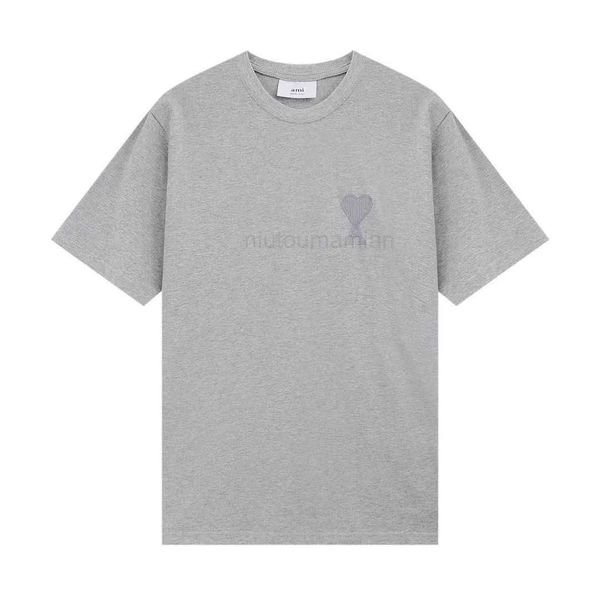 t shirts for men women 23ss amis high short sleeved t-shirt solid color love pure cotton round neck embroidery spring/summer new u08q, White;black
t shirts for men women 23ss amis high short sleeved t-shirt solid color love pure cotton round neck embroidery spring/summer new u08q, White;black