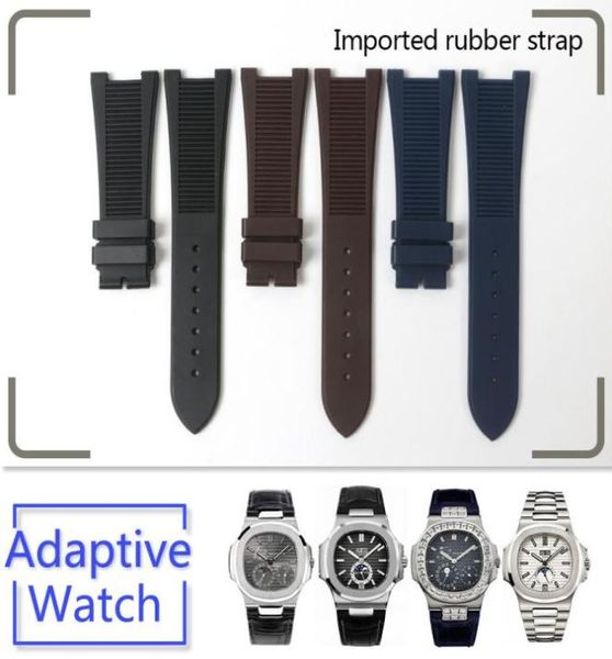 25mm waterproof rubber silicone watch band strap fold buckle blue brown black man watchband strap for pp watch nautilus man9022742, Black;brown
25mm waterproof rubber silicone watch band strap fold buckle blue brown black man watchband strap for pp watch nautilus man9022742, Black;brown
