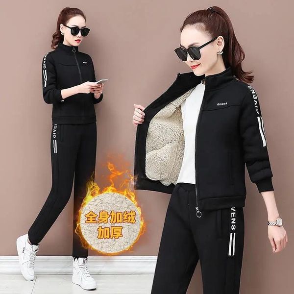 pants winter thick fleece lined tracksuit 2 piece set women outfits casual warm lambswool sweatsuit jogging pantsuit chandals mujer, White
pants winter thick fleece lined tracksuit 2 piece set women outfits casual warm lambswool sweatsuit jogging pantsuit chandals mujer, White