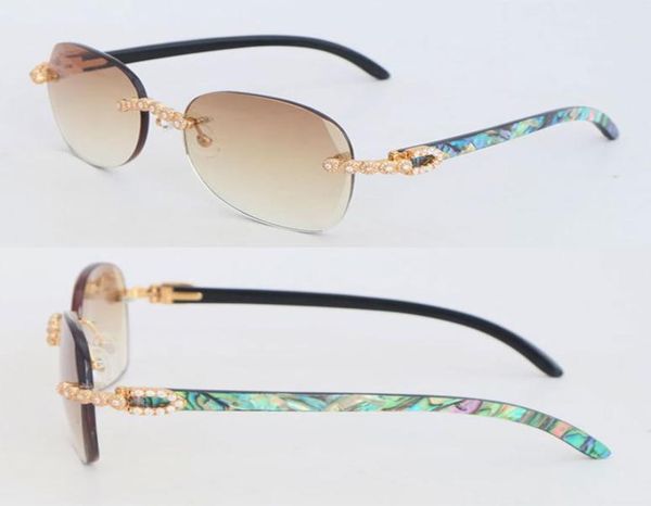 heatwave luxury moissanite diamond set rimless sunglasses womans original seashell inside black buffalo horn glasses design classi3447143, White;black
heatwave luxury moissanite diamond set rimless sunglasses womans original seashell inside black buffalo horn glasses design classi3447143, White;black