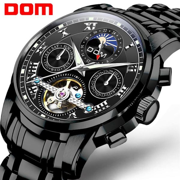 dom brand men watches automatic mechanical watch tourbillon sport clock black steel casual business retro wristwatch m-75bk-1mh337y, Slivery;brown
dom brand men watches automatic mechanical watch tourbillon sport clock black steel casual business retro wristwatch m-75bk-1mh337y, Slivery;brown