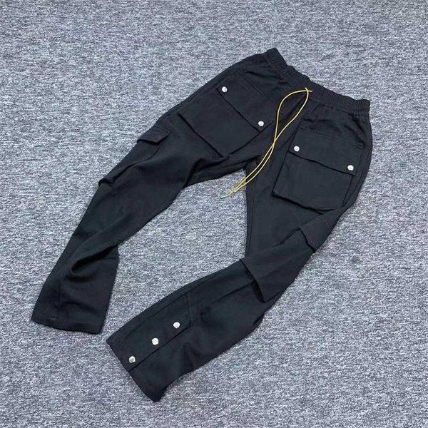 designer clothing pant rhude multi pocket overalls loose straight tube versatile casual breasted drawstring pants streetwear sweatpants rock, Black
designer clothing pant rhude multi pocket overalls loose straight tube versatile casual breasted drawstring pants streetwear sweatpants rock, Black