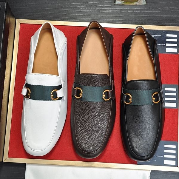shoes dress classic loafers men cowhide metal buckle leather flat mules princetown brand trample lazy slides 38-45
shoes dress classic loafers men cowhide metal buckle leather flat mules princetown brand trample lazy slides 38-45