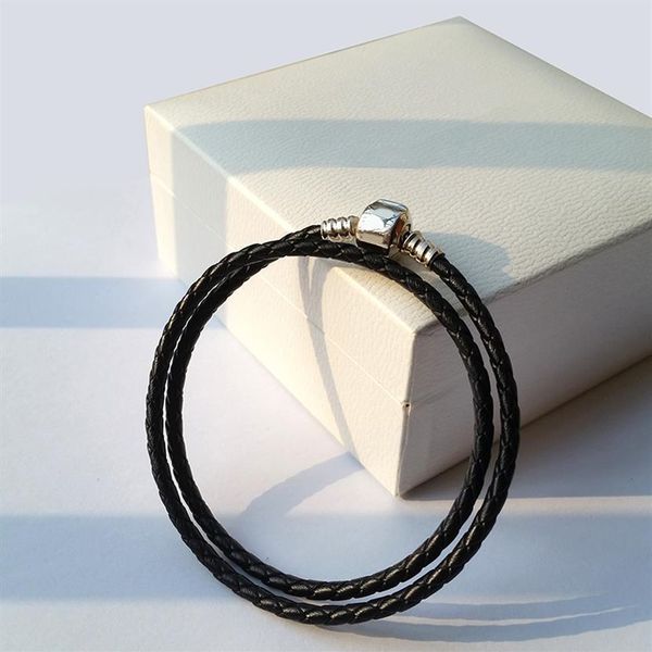 fashion womens 925 sterling silver real black double layer leather bracelet fit pandora charms beads jewelry men mens bangle brace151b, Golden;silver
fashion womens 925 sterling silver real black double layer leather bracelet fit pandora charms beads jewelry men mens bangle brace151b, Golden;silver