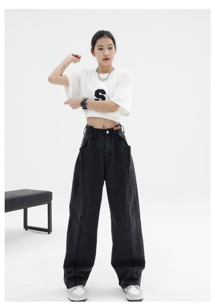 jeans jean denim noir pour femmes pantalon vintage streetwear mode pantalon long taille haute jambes larges baggy droit, Blue
jeans jean denim noir pour femmes pantalon vintage streetwear mode pantalon long taille haute jambes larges baggy droit, Blue