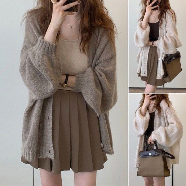 dress autumn college style 2022 new sweet knitted cardigan sweater + pleated skirt women's two piece suit, White
dress autumn college style 2022 new sweet knitted cardigan sweater + pleated skirt women's two piece suit, White