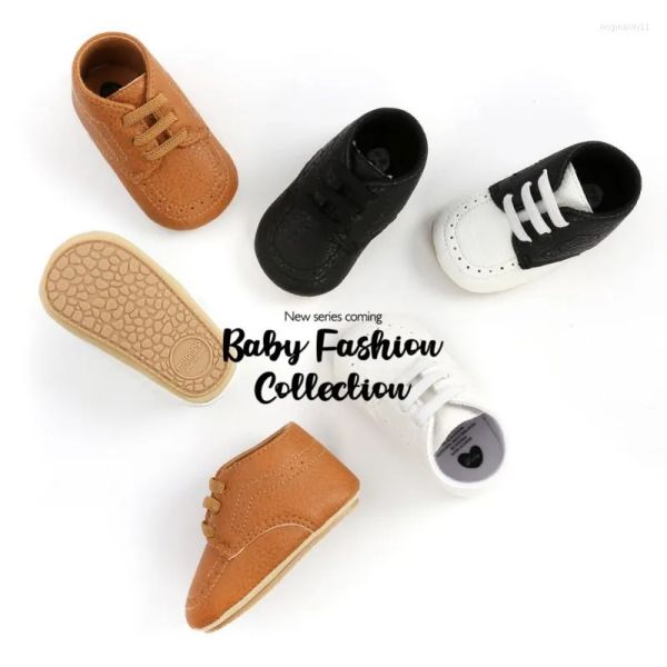 athletic shoes baby fashion soft sole lace -up non -slip walking, Black