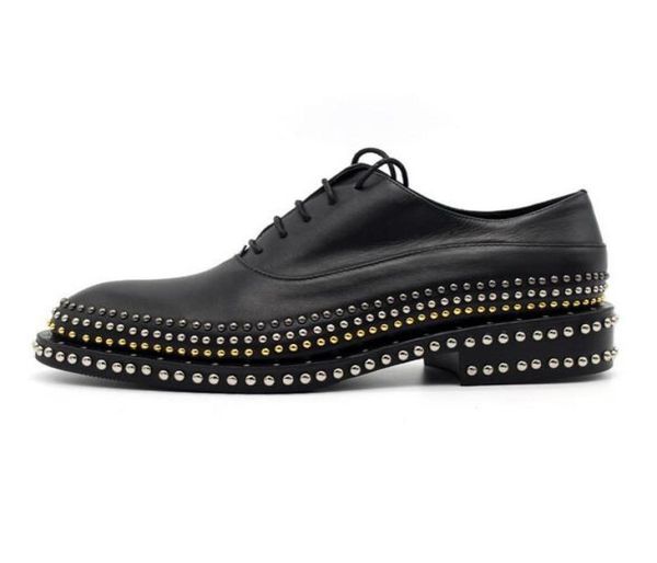 handmade men oxfords formal business shoes flat rivets gentlemen shoes 450079, Black
handmade men oxfords formal business shoes flat rivets gentlemen shoes 450079, Black