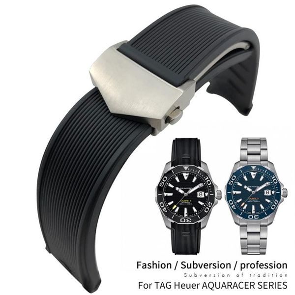 20mm 22mm rubber silicone watch band waterproof bracelets black blue strap for tag heuer aquaracer 300 way201b calibre 5 accessori2415, Black;brown
20mm 22mm rubber silicone watch band waterproof bracelets black blue strap for tag heuer aquaracer 300 way201b calibre 5 accessori2415, Black;brown