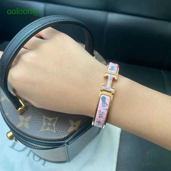 hemres designer bracelet enamel high grade letter buckle opening version heavy industry colorful pony gold bracelet for women, Black
hemres designer bracelet enamel high grade letter buckle opening version heavy industry colorful pony gold bracelet for women, Black