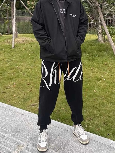 designer clothing casual pant rhude tide brand jacquard letter ins sports trend loose autumn winter knitted woolen pants leggings streetwear, Black
designer clothing casual pant rhude tide brand jacquard letter ins sports trend loose autumn winter knitted woolen pants leggings streetwear, Black