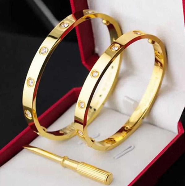 bangle fashion love bracelet ladies rose gold silver lady titanium steel screw screwdriver diamond luxury designer jewelry womens mens brace, Black
bangle fashion love bracelet ladies rose gold silver lady titanium steel screw screwdriver diamond luxury designer jewelry womens mens brace, Black