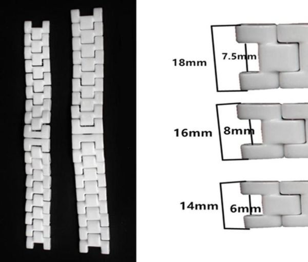 146mm 168mm 1875mm black white ceramic watch band strap bracelet fit men lady watch1105840, Black;brown
146mm 168mm 1875mm black white ceramic watch band strap bracelet fit men lady watch1105840, Black;brown