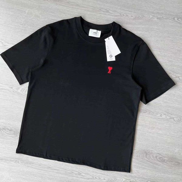 t shirts for men women sleeve women's amis embroidered cotton short love t-shirt colors and 240g lovers pure round neck loose fashion m, White;black
t shirts for men women sleeve women's amis embroidered cotton short love t-shirt colors and 240g lovers pure round neck loose fashion m, White;black