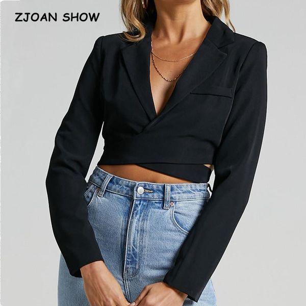 pants 2021 autumn cross notched collar back button cropped blazer black vintage women high waist suit cool girl coat outwear, White
pants 2021 autumn cross notched collar back button cropped blazer black vintage women high waist suit cool girl coat outwear, White