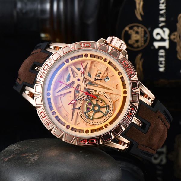 brand wrist watches luxury quality casual sport men rog quartz multi-function leather strap clock rd 012814, Slivery;brown
brand wrist watches luxury quality casual sport men rog quartz multi-function leather strap clock rd 012814, Slivery;brown