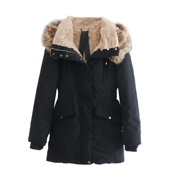 leather women's clothing black down jacket fur collar hooded slim waist cotton clothes winter korean fashion leisure warm thicken coat
leather women's clothing black down jacket fur collar hooded slim waist cotton clothes winter korean fashion leisure warm thicken coat