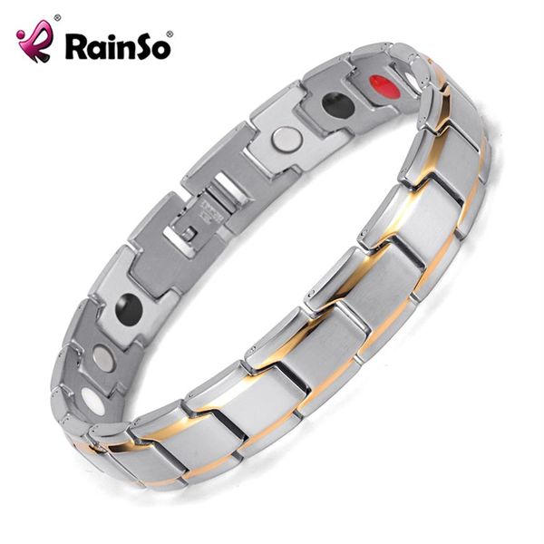 rainso stainless steel bio energy bracelet fashion health fir bangle magnetic jewelry bracelets hologram wristband241e, Golden;silver
rainso stainless steel bio energy bracelet fashion health fir bangle magnetic jewelry bracelets hologram wristband241e, Golden;silver