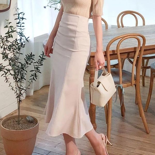 skirts 2023 spring summer women fashion office lady ruffles white black skirt solid high waist fishtail long jupe femme y368 230420
skirts 2023 spring summer women fashion office lady ruffles white black skirt solid high waist fishtail long jupe femme y368 230420