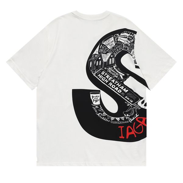 23ss new jointly signed woman men's t-shirts high end classic wave box letter embroidery short sleeve casual summer fashion breathable, White;black
23ss new jointly signed woman men's t-shirts high end classic wave box letter embroidery short sleeve casual summer fashion breathable, White;black