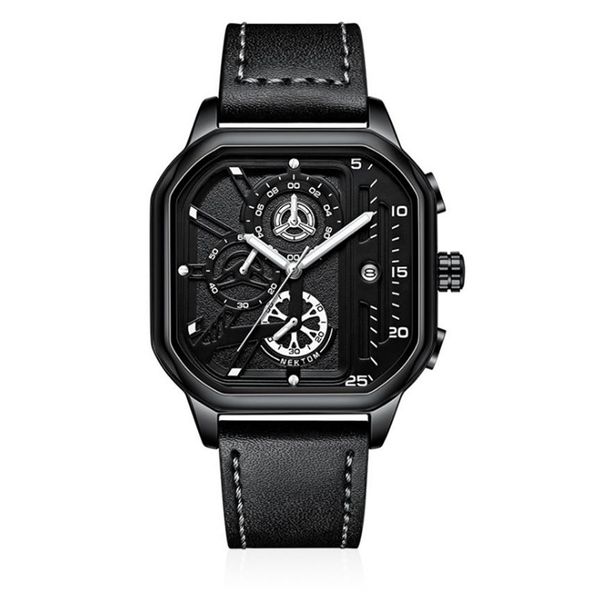 nektom brand hollow out mens watches accurate quartz watch leather strap luminous square dial wristwatches222t, Slivery;brown
nektom brand hollow out mens watches accurate quartz watch leather strap luminous square dial wristwatches222t, Slivery;brown