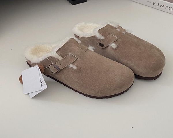 slippers fur shearling suede boston clogs women slippers sandal designer shoes slip on flat mule wool fluff cork flat slides fashi9847863, Black 
slippers fur shearling suede boston clogs women slippers sandal designer shoes slip on flat mule wool fluff cork flat slides fashi9847863, Black