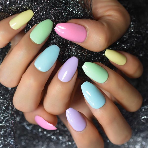 false nails daily candy colorful press on nail coffin false nails yellow blue purple full cover wear fake nail art tips for women girls j230, Red;gold
false nails daily candy colorful press on nail coffin false nails yellow blue purple full cover wear fake nail art tips for women girls j230, Red;gold