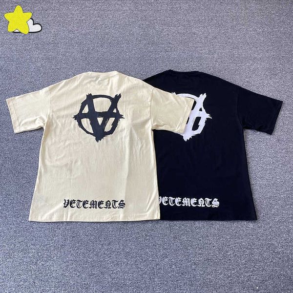 men's t shirts high street cotton loose vetements t shirt men women 1 casual tee embroidery big printing vtm short sleeve, White;black
men's t shirts high street cotton loose vetements t shirt men women 1 casual tee embroidery big printing vtm short sleeve, White;black